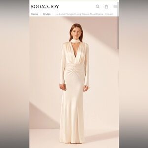 Shona Joy- La Lune Plunge Maxi Dress Size 4 
Original retail: $480